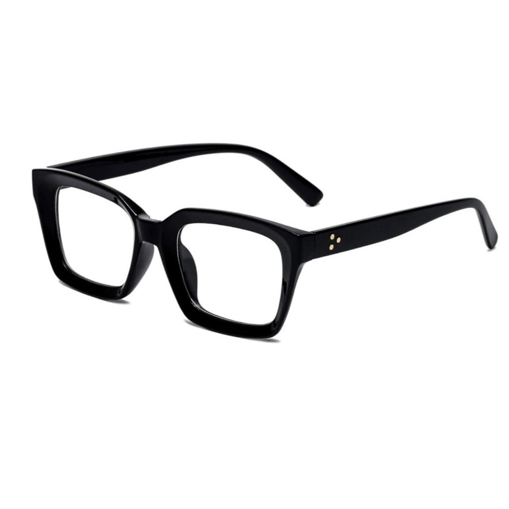 Women Men Thick Chunky Square Frame Retro Clear Lens Classic Eye Glasses